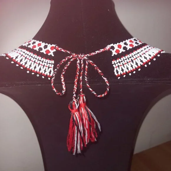 ✨ Handmade Sylianka Necklace – Ukrainian Embroidery Motif ✨ - Picture 4 of 4